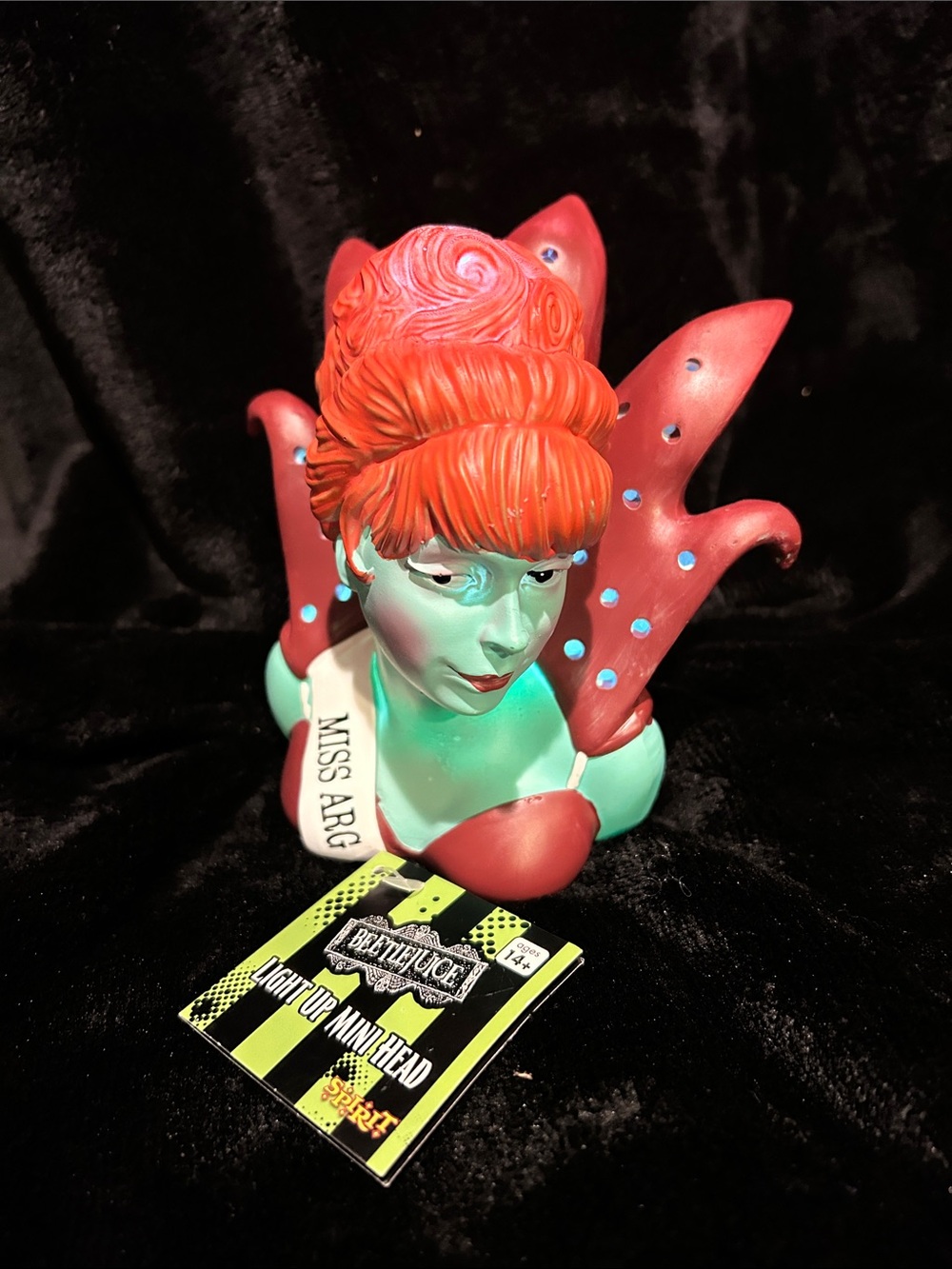 New Beetlejuice Miss Argentina light up mini head-5â